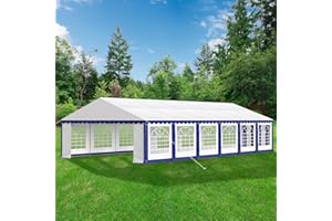 GREEN PARTY 20x40FT Party Tent Heavy Duty, Large Wedding Event Shelters with 7 Carry Bags & Removable Sidewalls, Outdoor Canopy Gazebo Commercial Tents for Parties Carport Camping Garden Patio