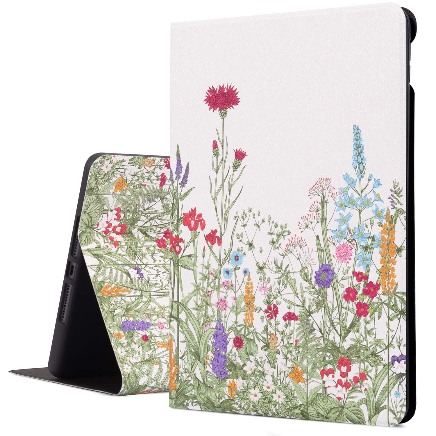 Photo 1 of iPad Air 2 /Air Case Floral, iPad 9.7 Case 2017/2018 for iPad 5th/6th Generation, Lightweight Leather iPad Cover Free-Angle Viewing with Adjustable Stand Auto Wake / Sleep(Flowers)