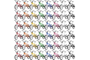 Poen 24 Pcs Kids Mini Finger Bikes Party Favors Miniature Fidget Bicycle Toy Metal Finger Bikes for Students Class Prizes Birthday Gift Goodie Bag Stuffers Carnival Prizes Christmas Stocking Fillers