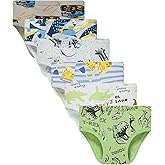 Finihen Boys Soft Cotton Underwear For Toddler Boy Truck Dinosaur Multipacks Briefs Children Undies