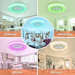 KAMLAM 24" Bladeless Ceiling Fans with