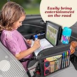 Lusso Gear Kids Travel Tray Car Seat Blue Portable Desk for Travel view 2