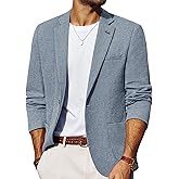 PJ PAUL JONES Mens Blazer Casual Sport Coats Lightweight One Button Suit Jacket for Summer