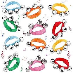 POPLAY Jingle Bells,12 PCS Kids Musical Instruments