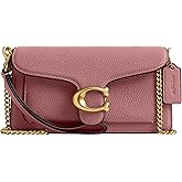 Polished Pebbled Leather Tabby Chain Crossbody 19