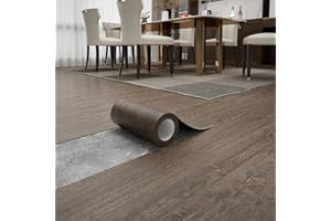 ZRJT Peel and Stick Floor Tile 11.8” x 118” Vinyl Flooring Roll Cover 9.6 Sq.Ft. Waterproof Scratch-Resistant DIY Self-Adhesi