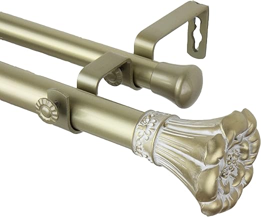 Amazon Com Rod Desyne Blossom Double Curtain Rod 48 By 84 Inch