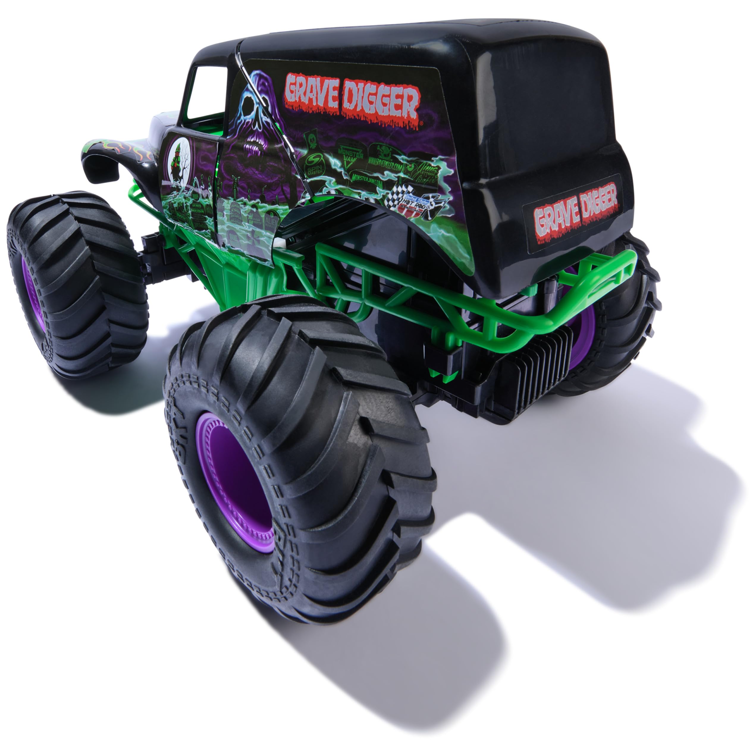 Monster Jam, Official Smash & Bash Grave Digger Remote Control Indoor & Outdoor Vehicle, 1:15 Scale Repairable Monster Truck, Kids Toys for Boy and Girls Ages 4 and up