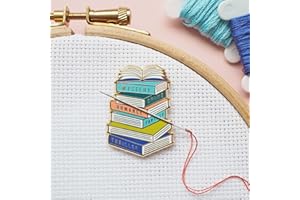 KEERCIGA Caterpillar Cross Stitch Needle Minder - Books for Cross Stitch, Sewing, Embroidery and Needlework Accessories, Enamel and Magnetic