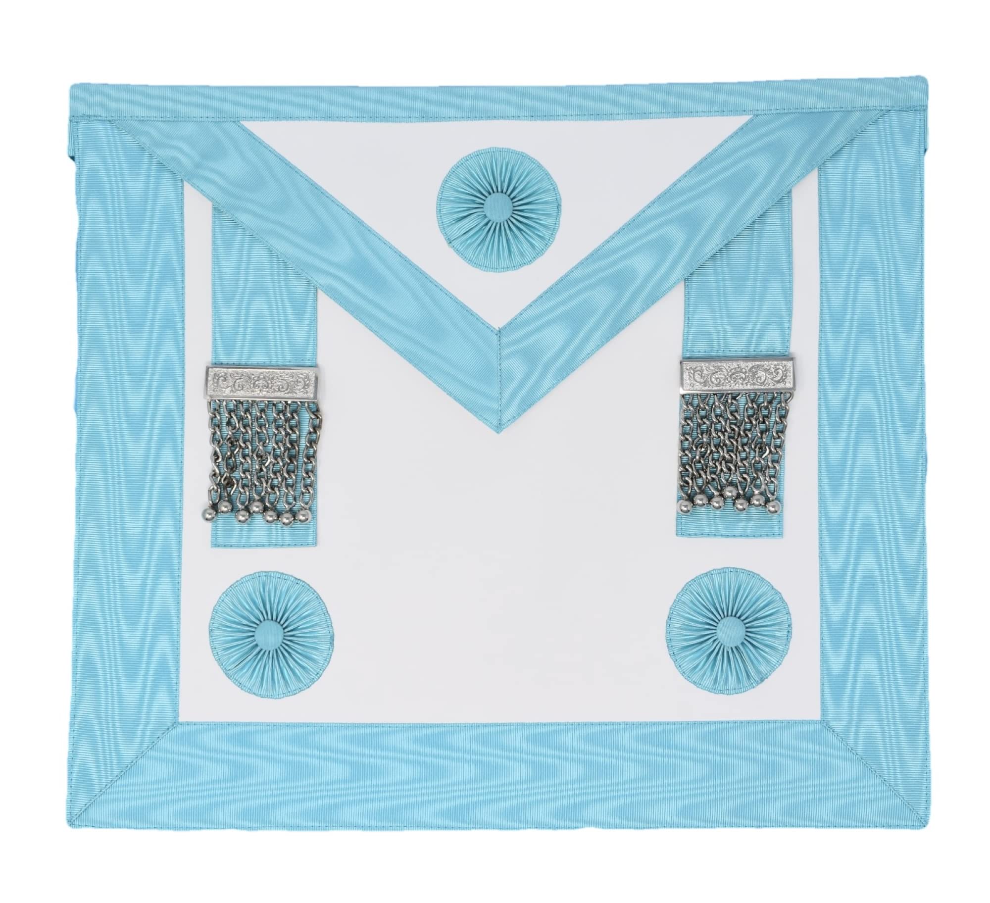 IPL Masonic Craft Regalia Master Masons MM Premium Lambskin Leather Apron, White