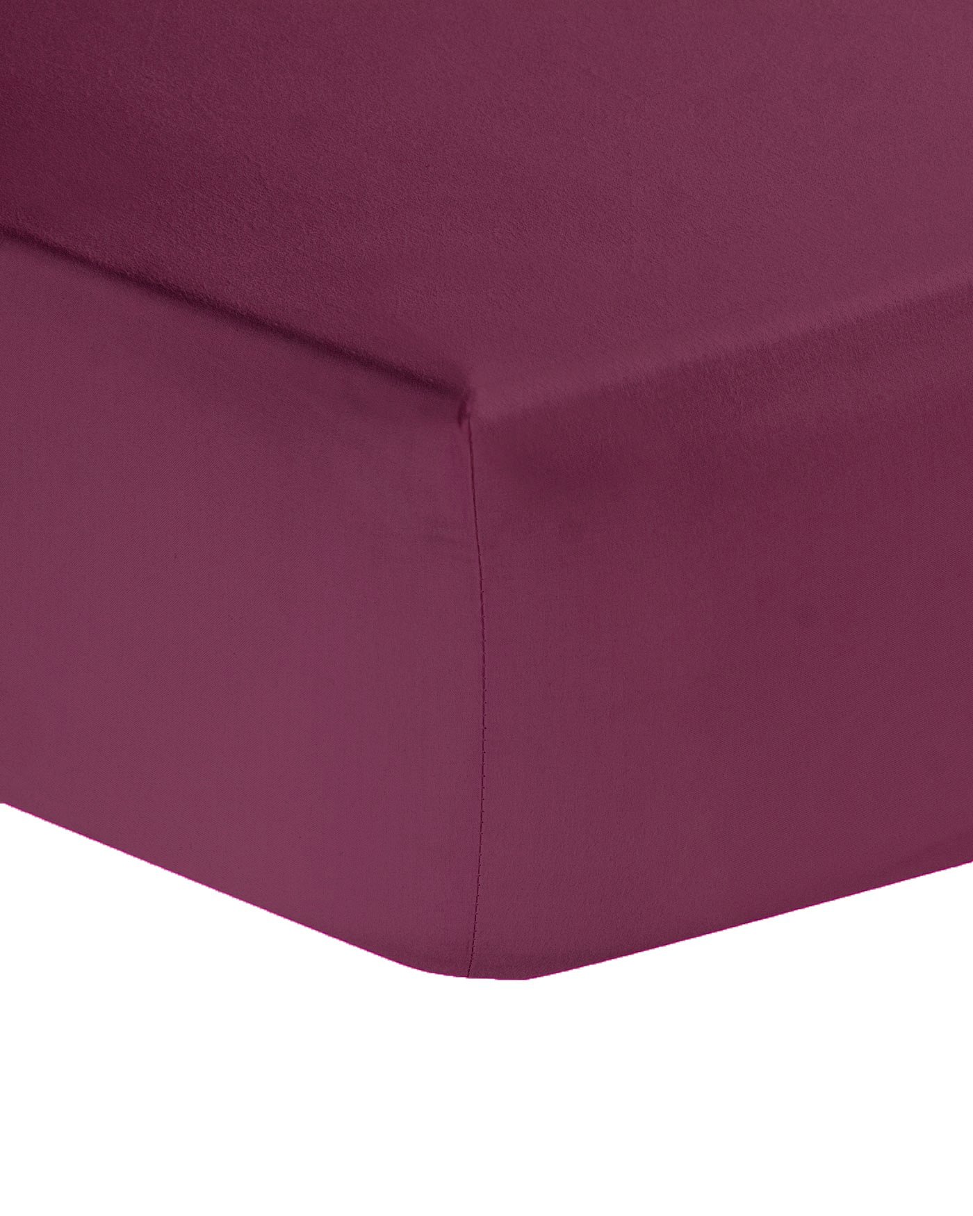 AmigoZone Plain Pollycotton Fitted Sheet 4FT Small Double Fitted Sheet (4Ft Fitted Sheet, Wine/Burgandi) — image 1