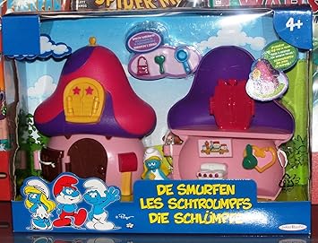 Amazon De Die Schlumpfe Haus Playset Schlumpfine Mit Ihrem