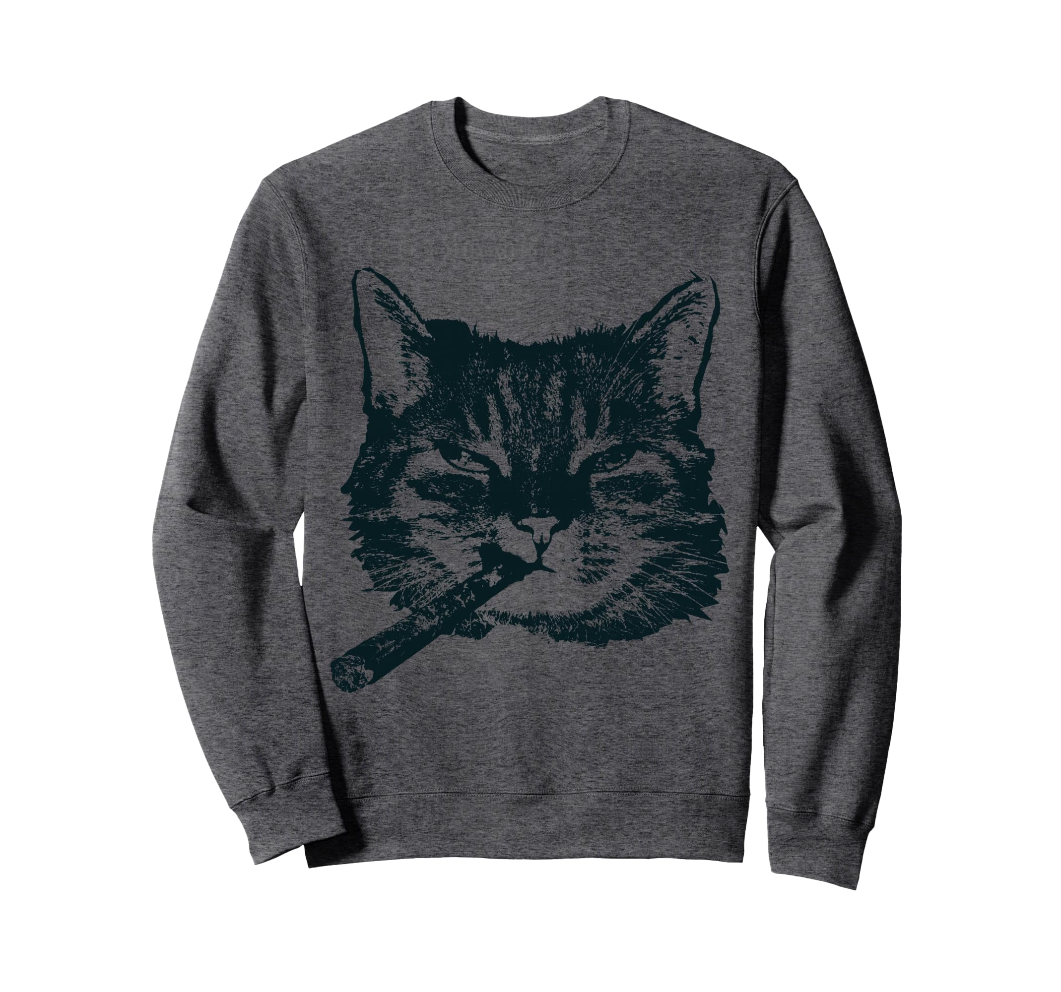 CIGAR SMOKING Cat Retro Aficionado Cigar Smoker Gift Sweatshirt