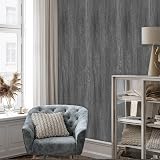 Decoroom Grey Wood Effect Vinyl Wrap 30x200cm Self Adhesive PVC Film view 7