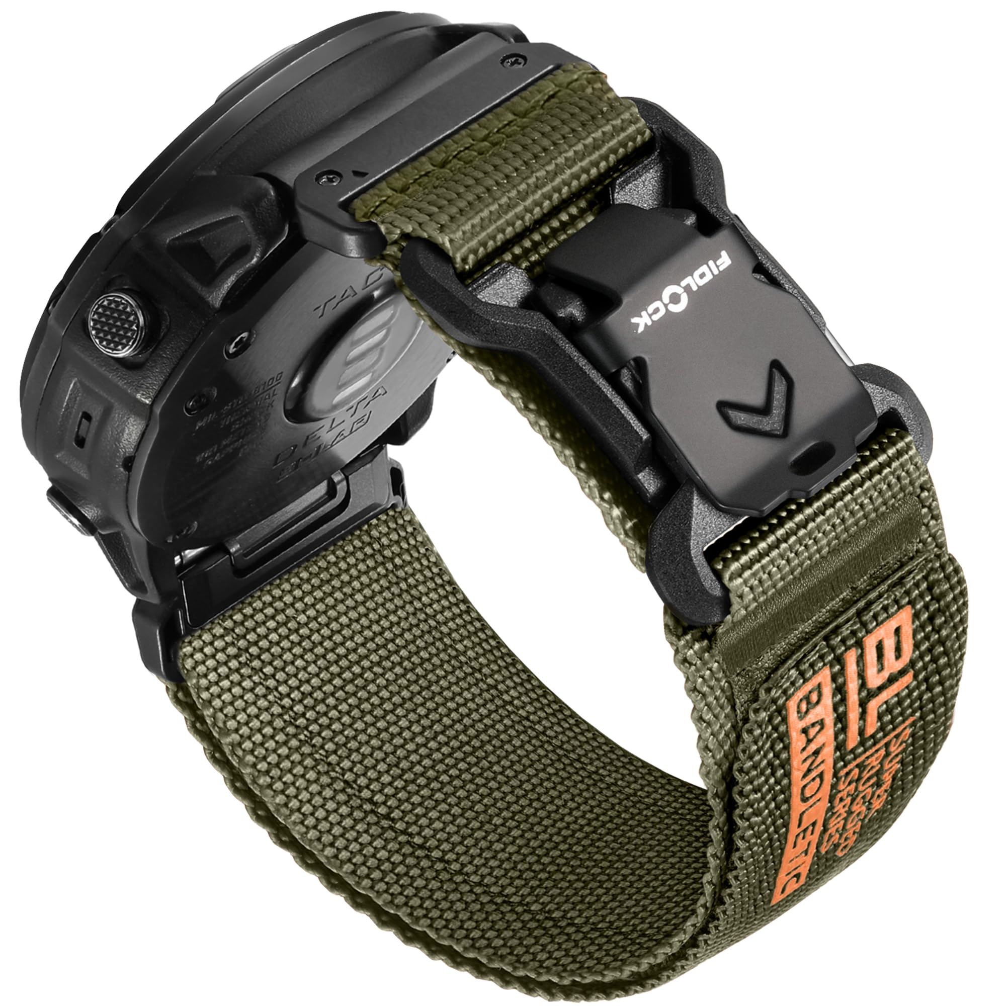 Photo 1 of Bandletic Compatible with Garmin Fenix 6X Pro Band - 26mm Quick Fit Rugged Strap with Magnetic Fidlock V-Buckle for Fenix 8 51mm/7X/7X Pro/6X/5X/5X Plus/3 HR/Tactix/Enduro/Instinct 2X/Quatix 3 6X 7X