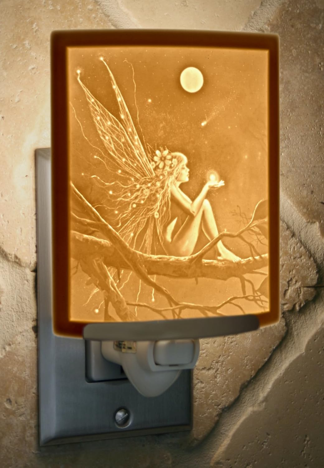 Catch a Falling Star by David Delamare Porcelain Lithophane Night Light