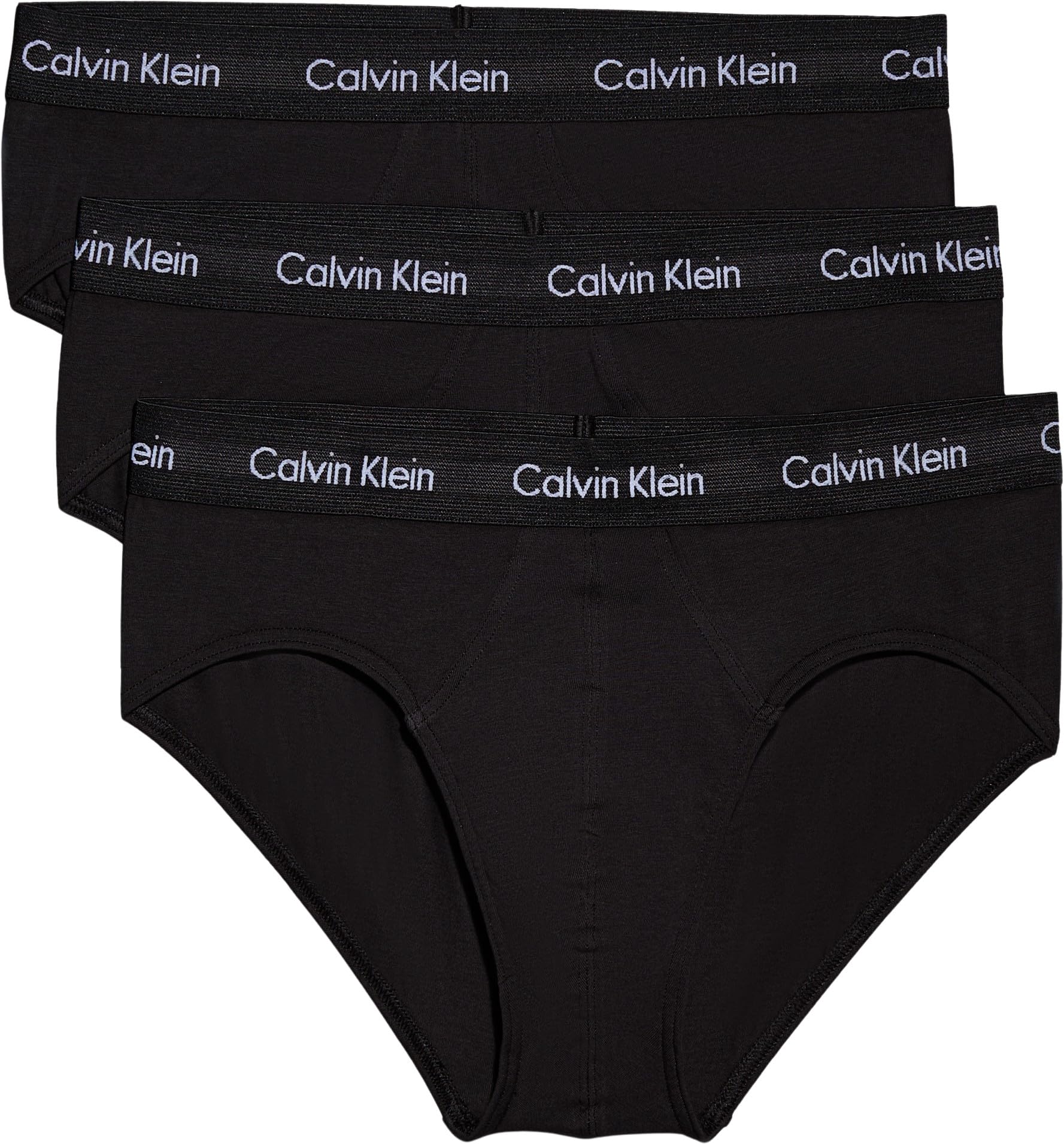 Calvin Klein Herrenslip CK 3 Stück sichtbare elastische Mikrofaser-Unterhose Artikel NB3073A HIP Brief 3PK