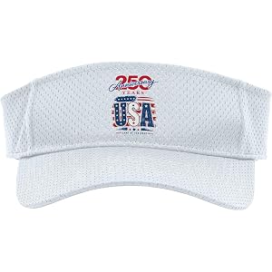Independence Day 250 Years of Freedom 250th Anniversary USA Sport Sun Visor