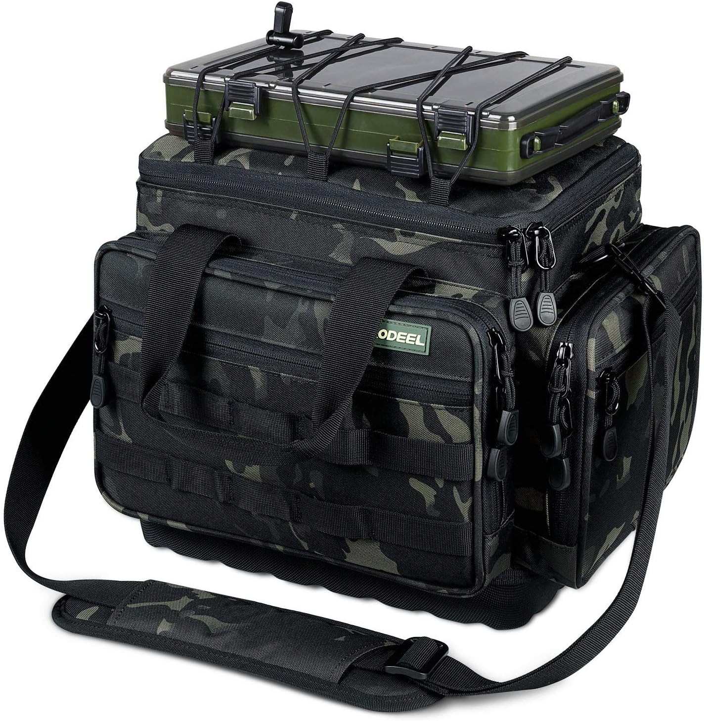 Rodeel Fishing Tackle Bags - Fishing Bags for Saltwater or Freshwater Fishing Without Trays : Sports & Outdoors
