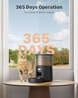 BEMOONY Automatic Cat Feeder 3L, 1-6 Meals, 10s Voice, Dual Power view 7