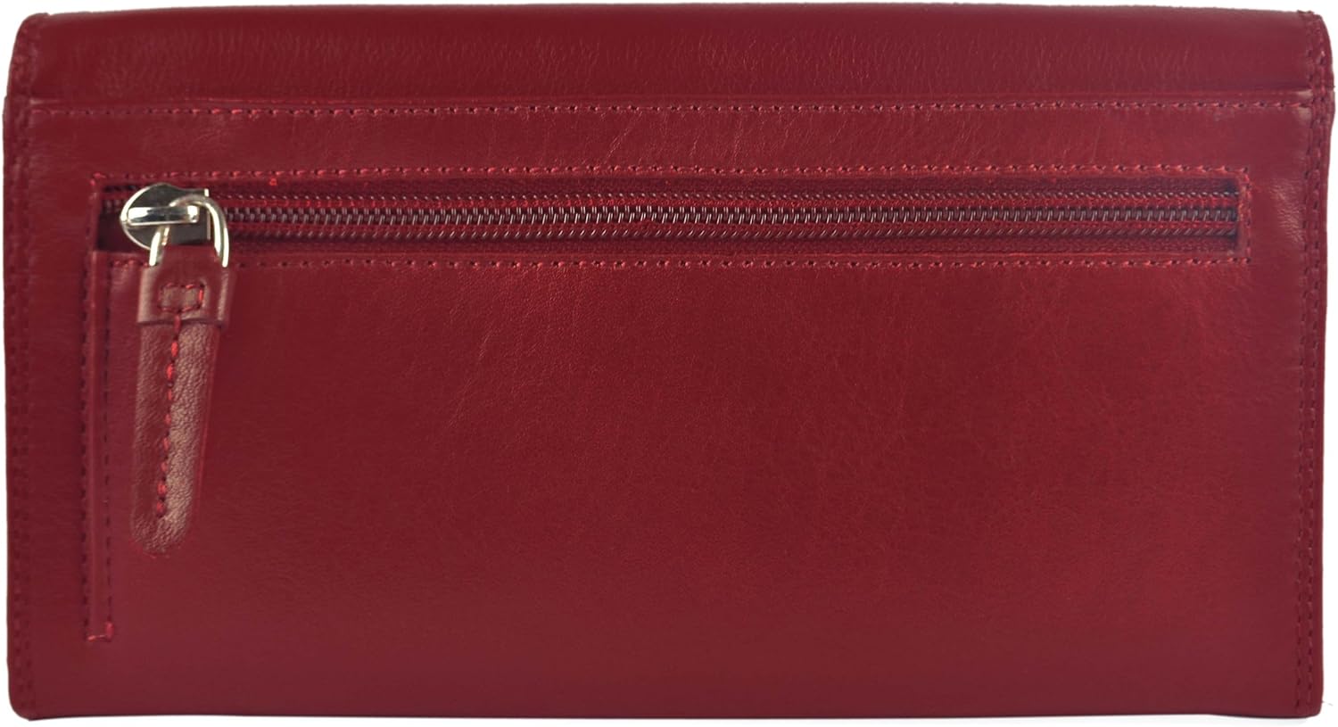 Visconti Ladies Larger Leather Purse Wallet Heritage Collection Gift Boxed (Red) - Image 5