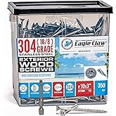 #10 x 3 Inch Stainless Steel Deck Screws 350 Pieces | T25 Star Torx Drive Flat Head | 304 Grade Stainless Steel Wood Screws H