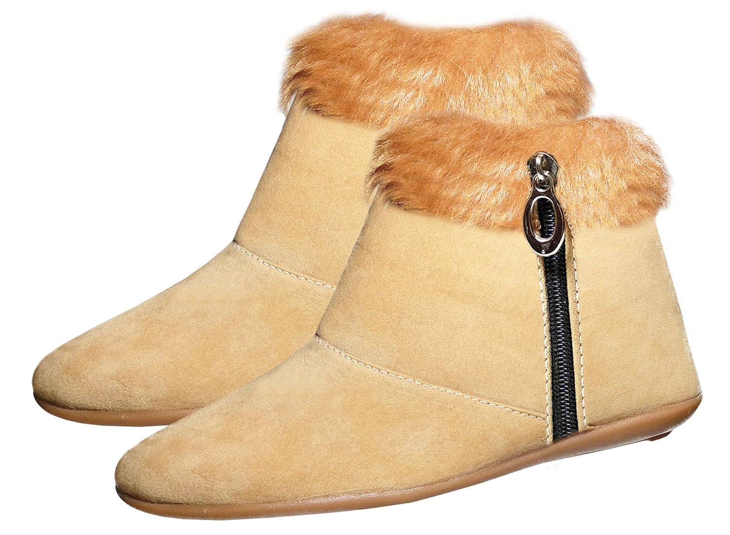 ziaula comfortable woman long shoes beige color boot