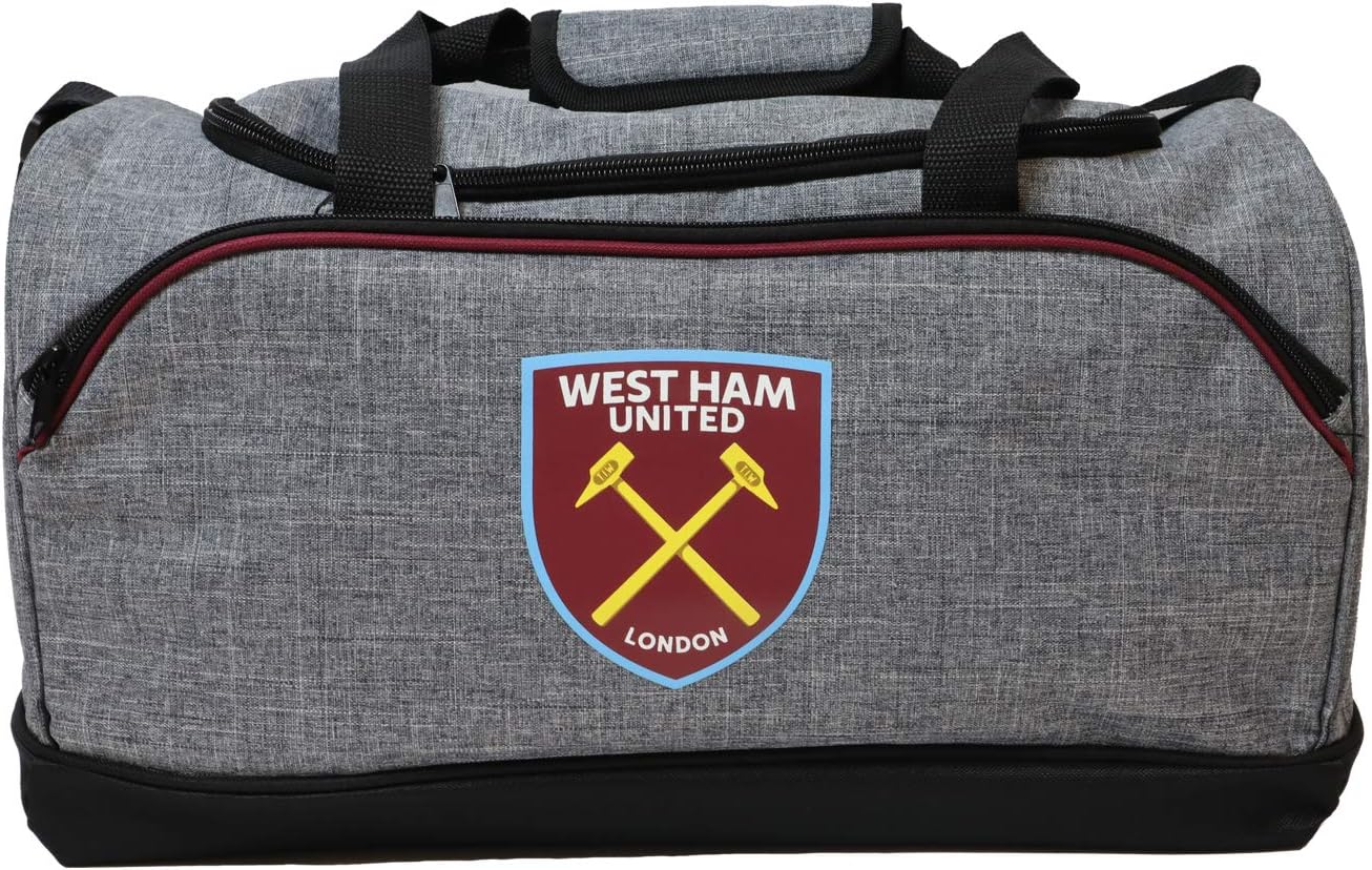 FOCO Officially Licensed West Ham United FC Grey Duffle Bag