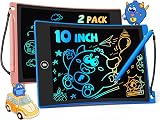 TEKFUN 2 Pack 10-Inch LCD Writing Tablet Colorful Erasable Kids Doodle Board view 1