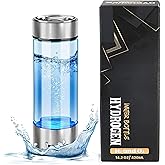 Hydrogen Water Bottle Generator – 3Min Rapid Hydrogenation 1680 PPB, SPE PEM Technology – 420ml Capacity – Portable Rechargeable Ionizer Machine – Health Care Gift for Travel, Sports, Home, Office