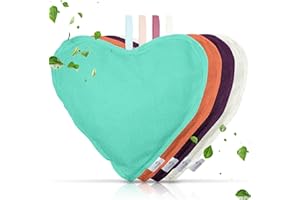 CALLABURST 4 Pack Bamboo Charcoal Air Purifier Bags 200 Grams Each - Odor Absorber for Home, Car, Pets, Activated Charcoal Natural Freshener, Eco-Friendly & Reusable (Heart Shape)