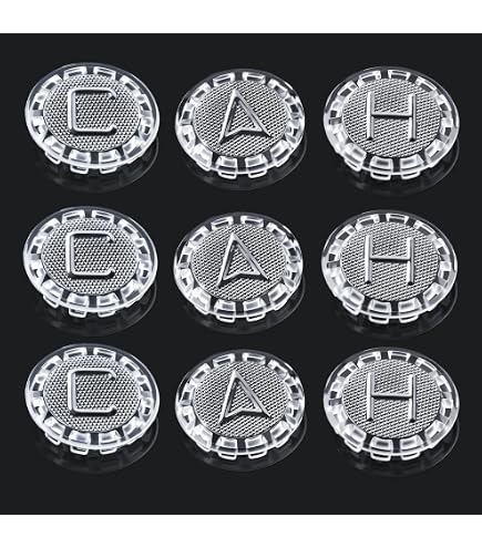 6-Pack 80677 Faucet Index Buttons – Hot Cold Diverter Caps, Plastic Crystal Clear, Fit Midcor & Price Pfister Faucets