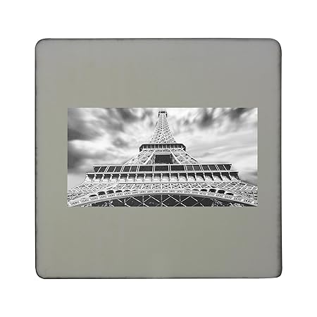 Torre Eiffel, París, ciudad, historia de tablero cuadrado imán ...