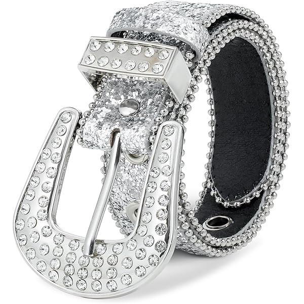 Kids Cowgirl Rhinestone Studded Belt - 1 1/16" (27mm) Skinny Western Belt For Girls & Boys