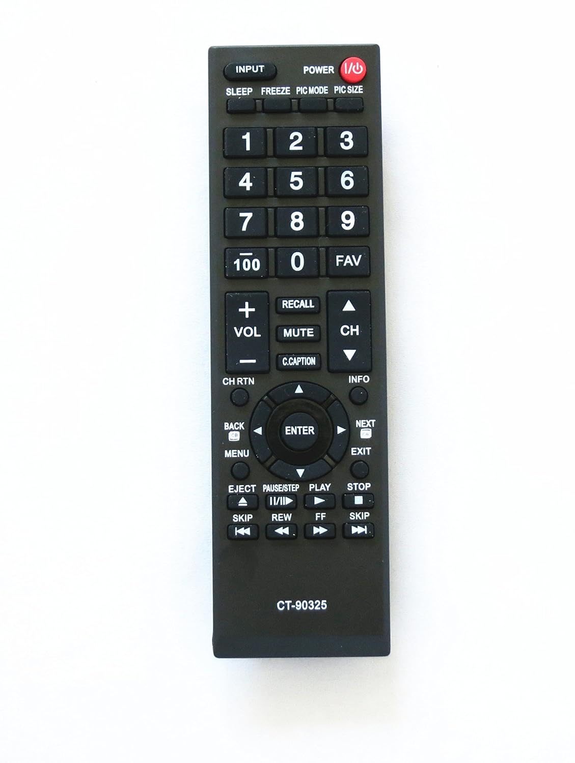 Amazon.com: General Remote Replacement Control Fit For Toshiba 32C120U CT-90325  75014374 LCD LED HDTV TV: Home Audio & Theater