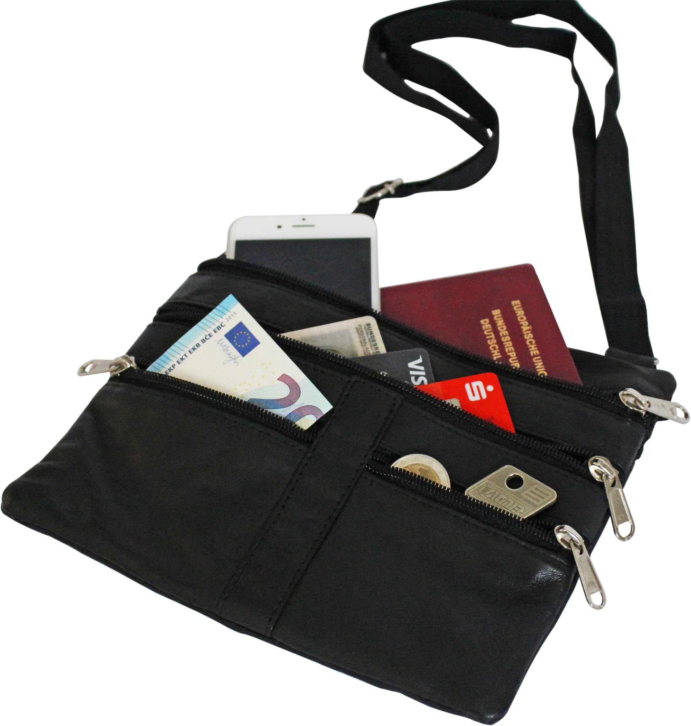BelliBiz Neck Pouch Black black