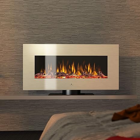 Noble Flame Vegas 1070 Edelstahl - Elektrokamin Standkamin Kaminofen