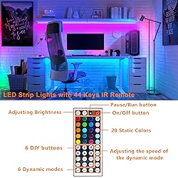 HOUHUI USB LED Strip Lights Kit, 4 Pre-Cut
