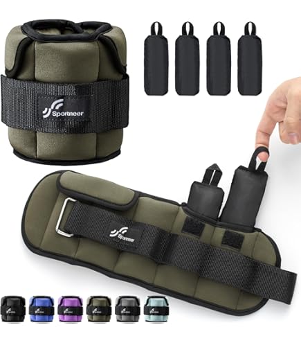 Poids Cheville/poignet Kurla 10lbs (4.5kg) - Sangle Velcro, Remplissage Sable De Fer, Neuf