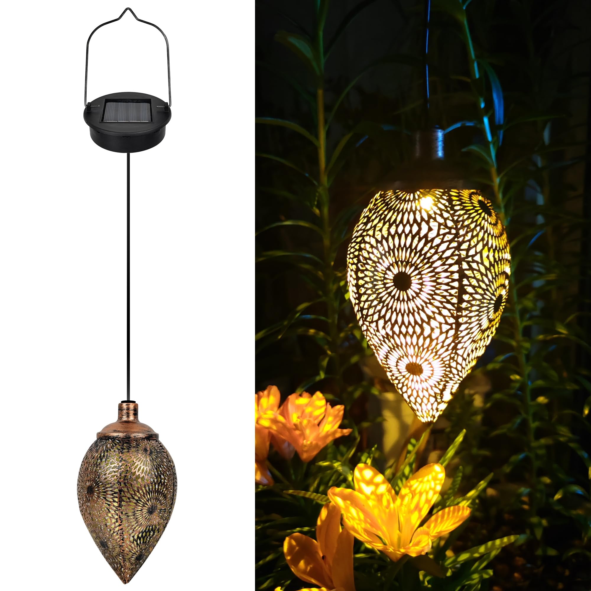 Photo 1 of Solar Lanterns Solar Lights Outdoor Hanging Garden Decor Holiday Gifts