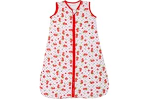 LollyBanks Sleep Sack, 100% Cotton Neutral Baby Sacks, 0.5 TOG Sleep Sacks Lightweight with 2-Way Zipper