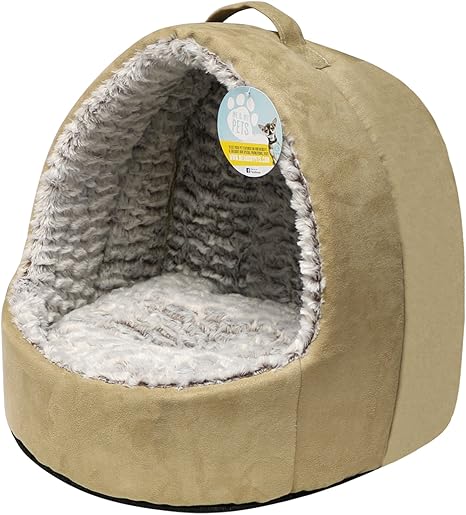 Me My Pets Lit Igloo Peluche Pour Chat En Beige Amazon Fr Animalerie