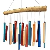 Blue Handworks Rectangle Glass Wind Chime Retro