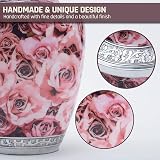 BOLD & DIVINE Hand Painted Pink Rose Cremation Urn Large 200 Cubic Inches view 3