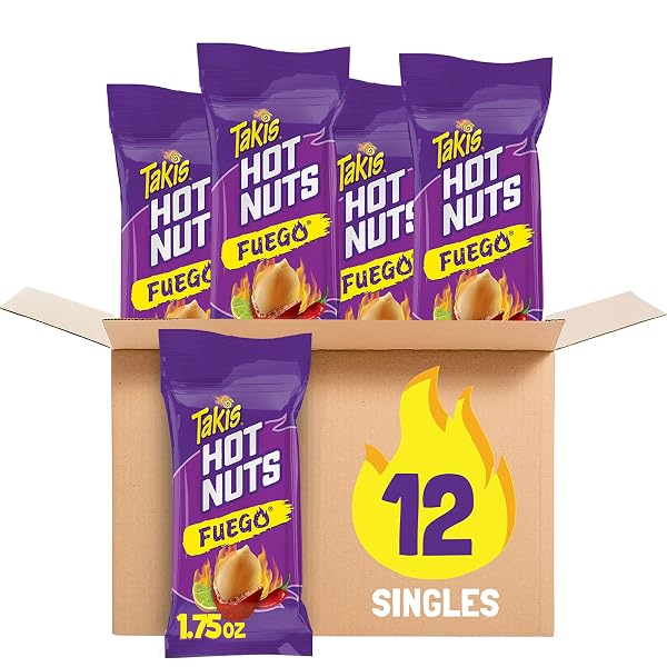 TAKIS FUEGO HOT NUTS 12 CT, 1.75 OZ...