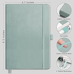 RETTACY Lined Journal Notebook, 320 Numbered
