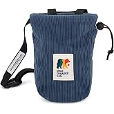 Oso Supply Co - Vintage Corduroy Climbing Chalk Bag for Rock Climbing &amp; Bouldering with Zipper Pocket, Brush Loop &amp; Adjustable Belt - Perfect Gear for Indoor Gym and Outdoors