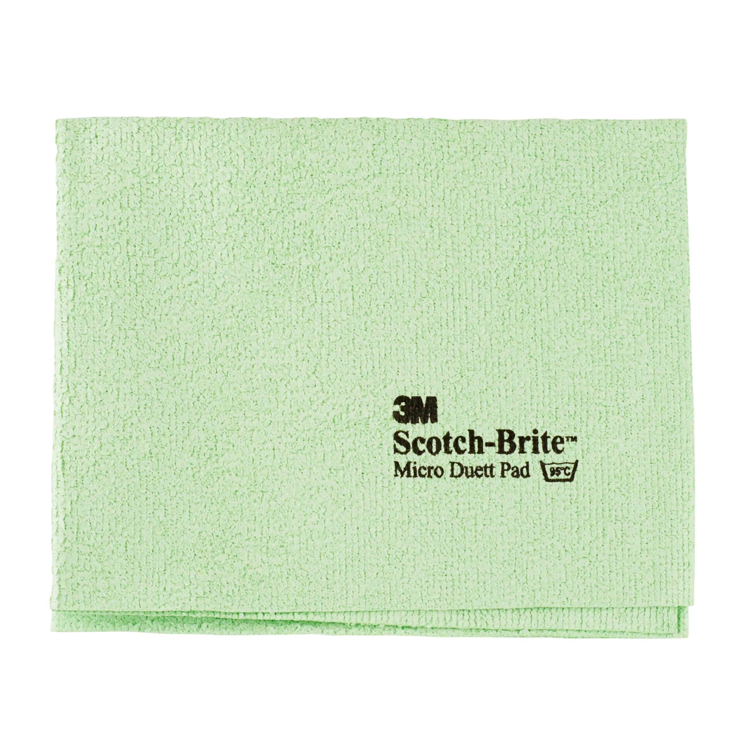 Scotch-Brite Micro Duett Wipes, Green, 320 mm x 400 mm | pack of 5 | for lint and streak-free cleaning, especially in wet areas | machine-washable