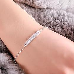 Never Give Up Bracelet for Women, 925 Sterling