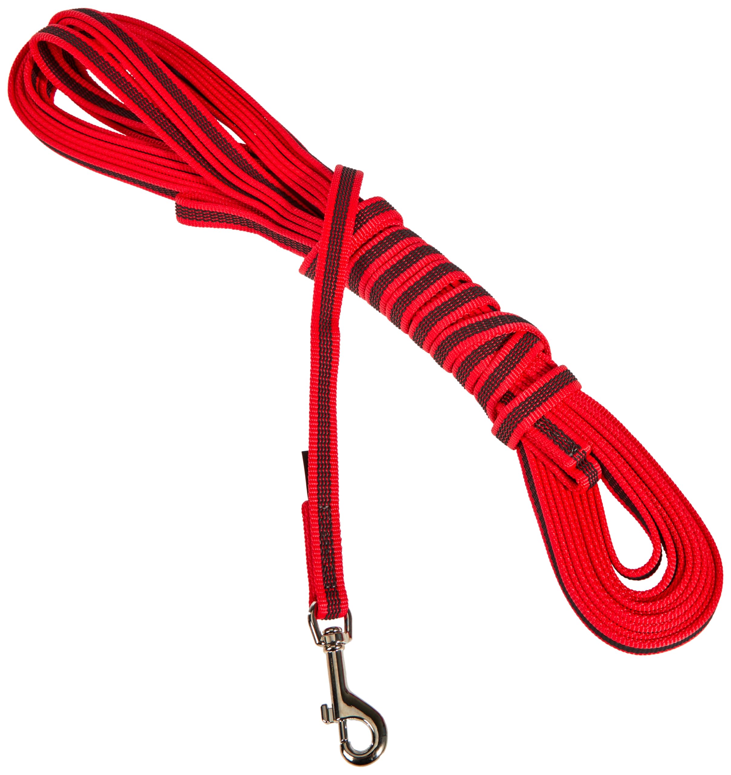 Color & Gray Super-Grip Leash with Handle, 14 mm x 10 m, Red-Gray